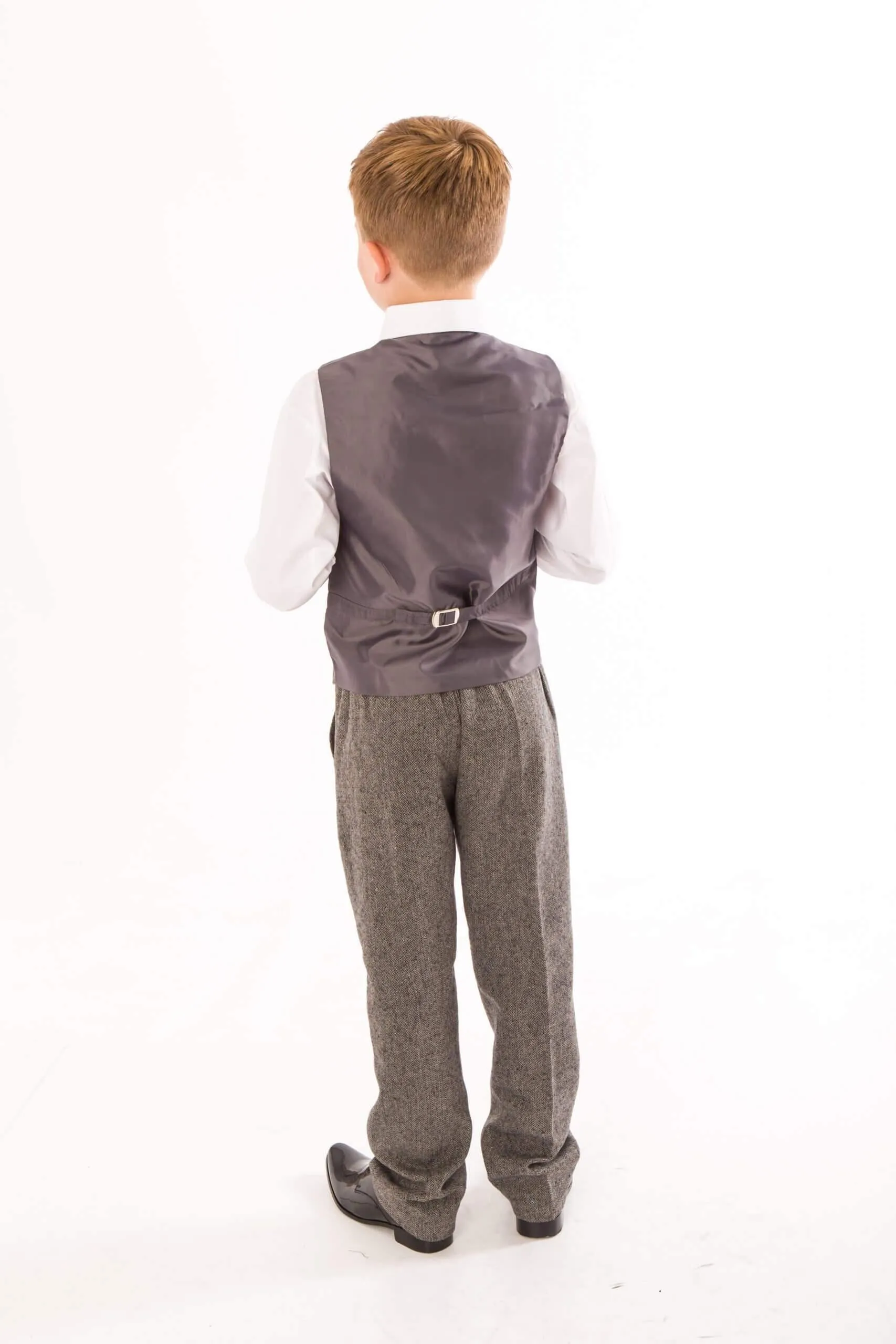 John - Grey Herringbone 4 Piece Suit