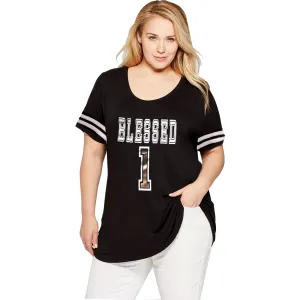 Junior Plus Foil Graphic Football Top-Blessed 1