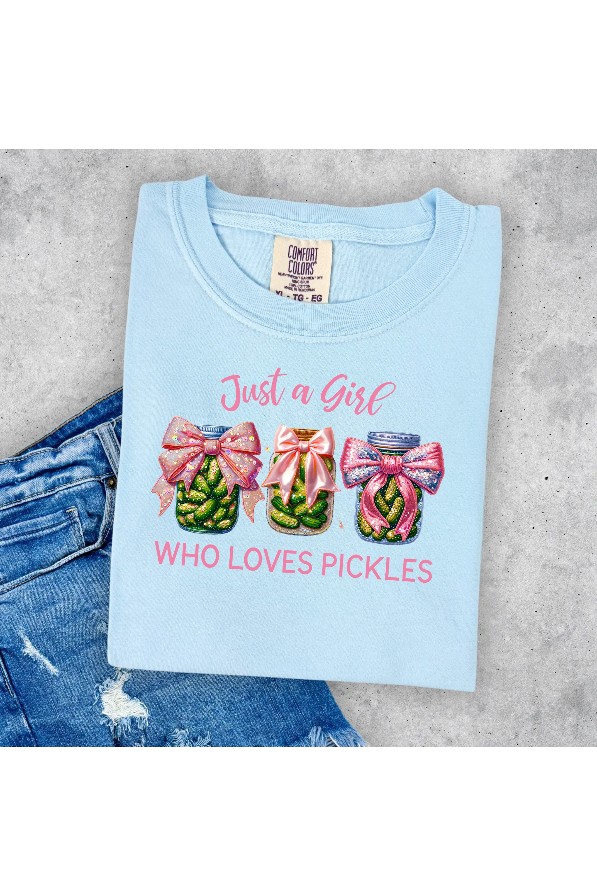 Just A Girl Pickles Tee