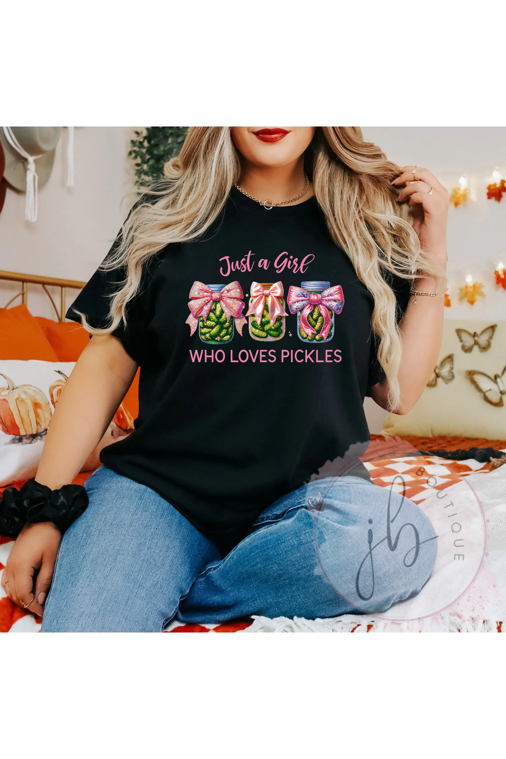 Just A Girl Pickles Tee