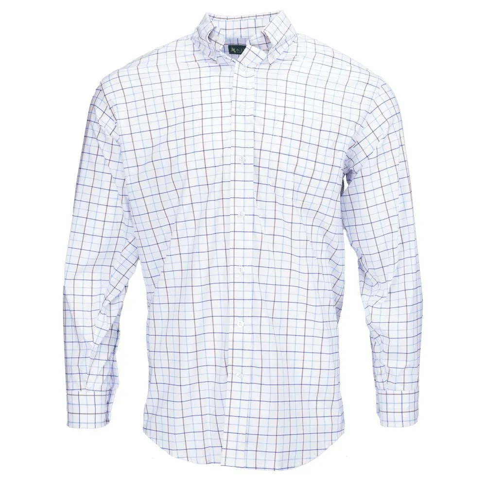 Kevin's Tattersall Performance Long Sleeve Dress Shirt