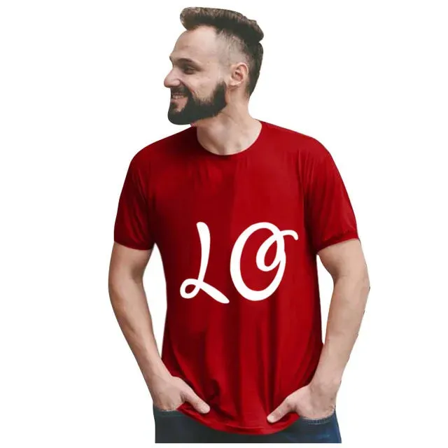 King Queen Couples T Shirt Combination Love Print Couple Tshirt