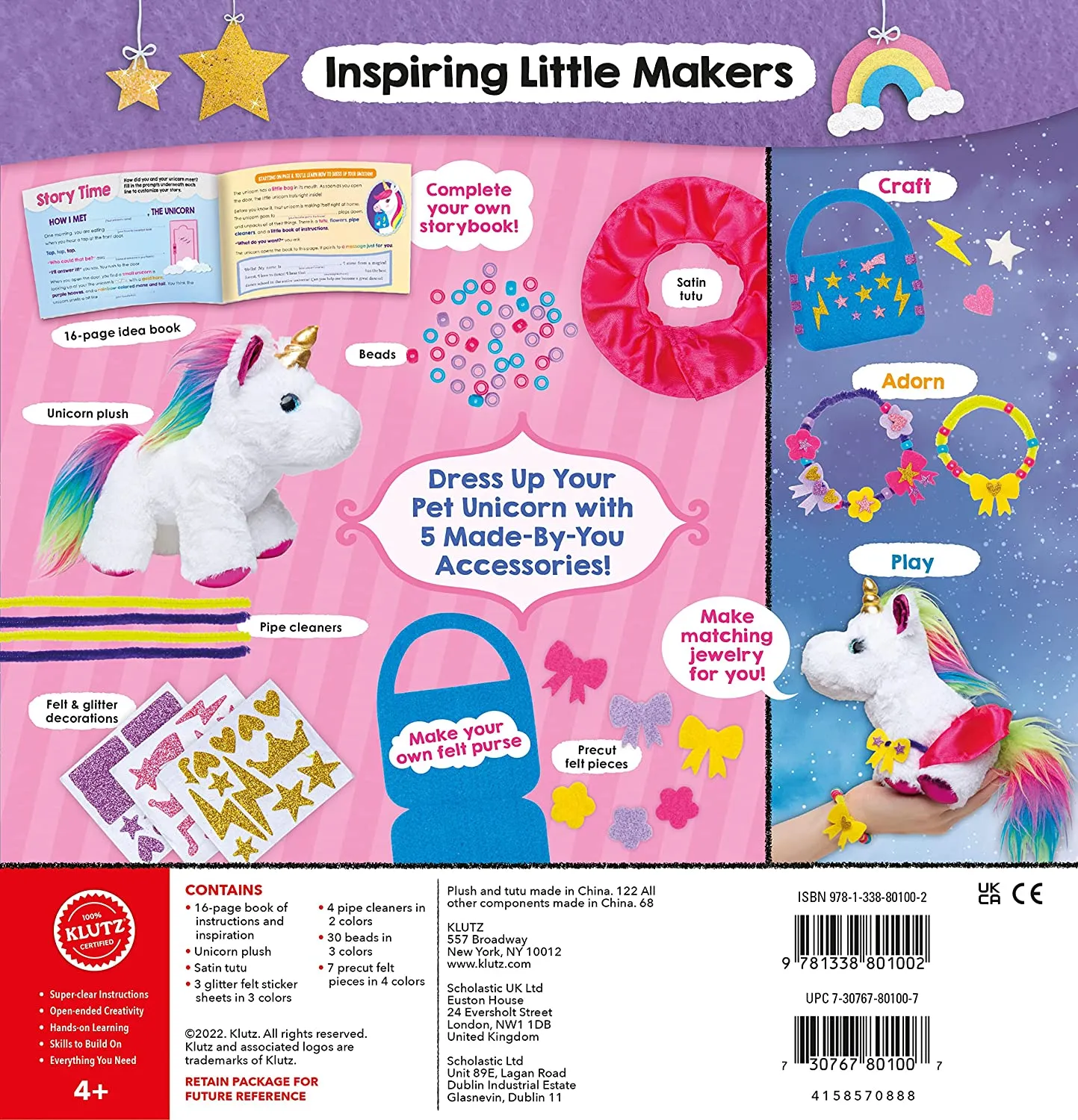 Klutz Jr. Craft & Snuggle: My Pet Unicorn