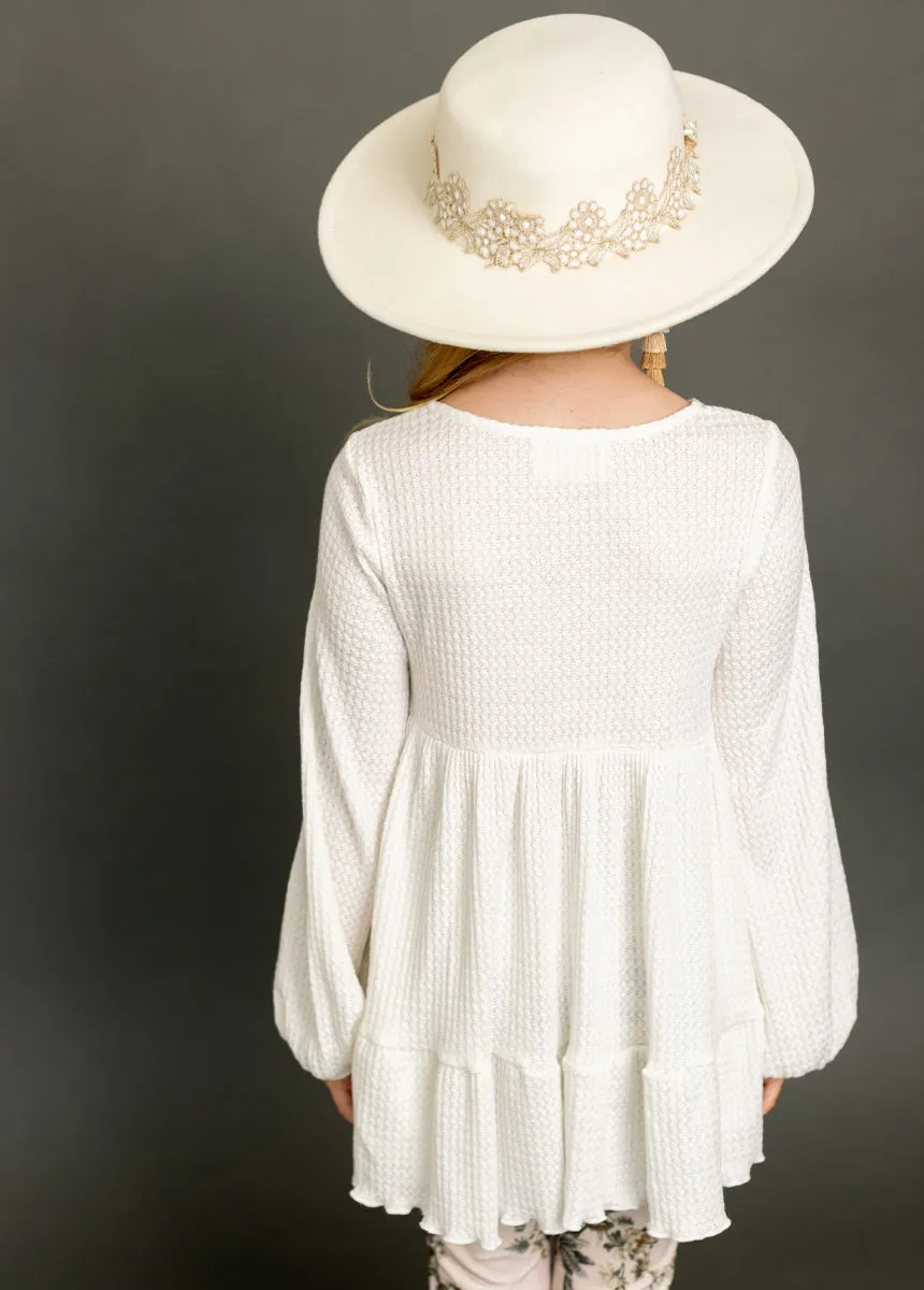 Laila Henley Top in Cream