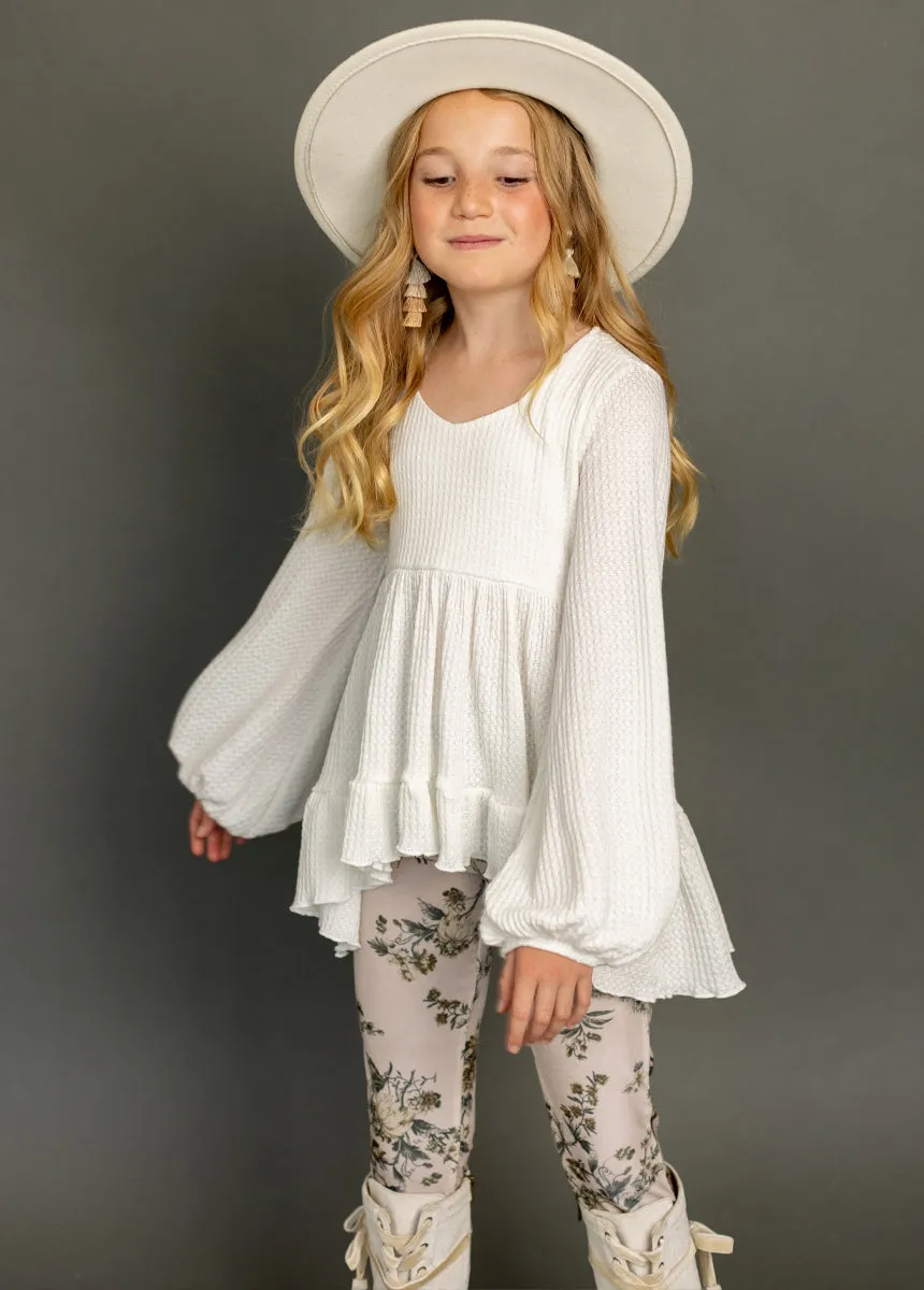 Laila Henley Top in Cream