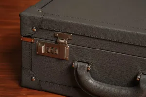 Large Collectors Briefcase - Asphalt Grey