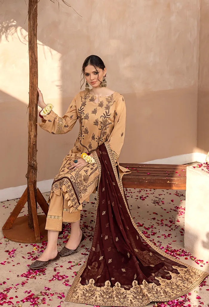LD-04 | Humdum Laadli Lawn Collection | Unstitched Embroidered Lawn Suits