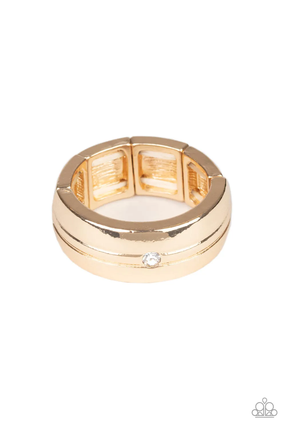 Leading Man - Gold - Mens Ring - Paparazzi Accessories