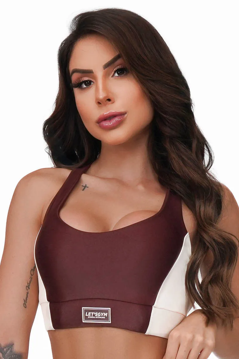 Let's Gym Mahogany Bra