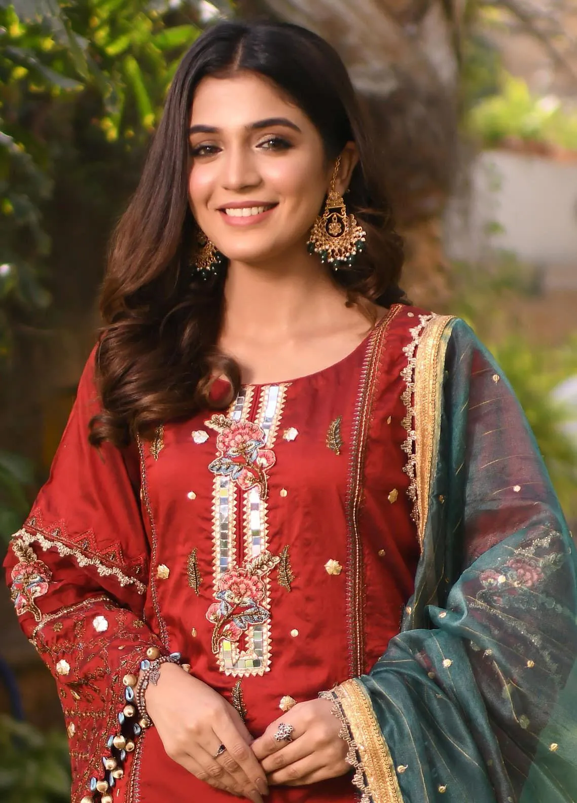 Long Kameez Sharara Pakistani Designer Eid Dress #PN499