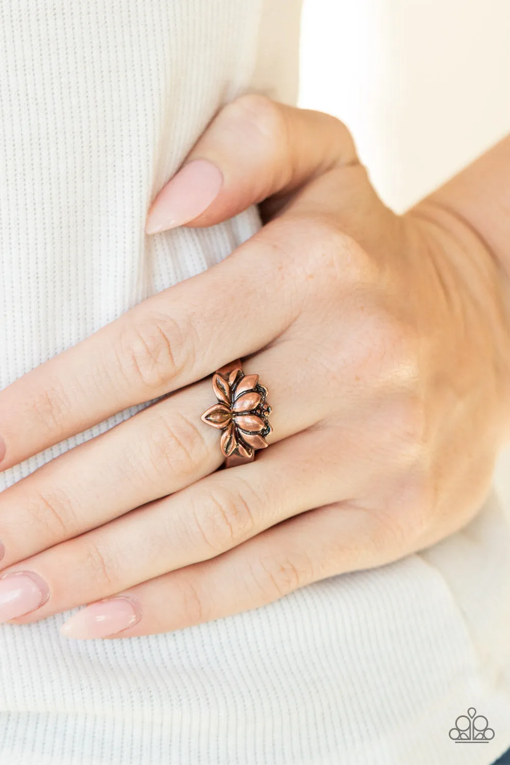 Lotus Crowns - Copper - Paparazzi Accessories