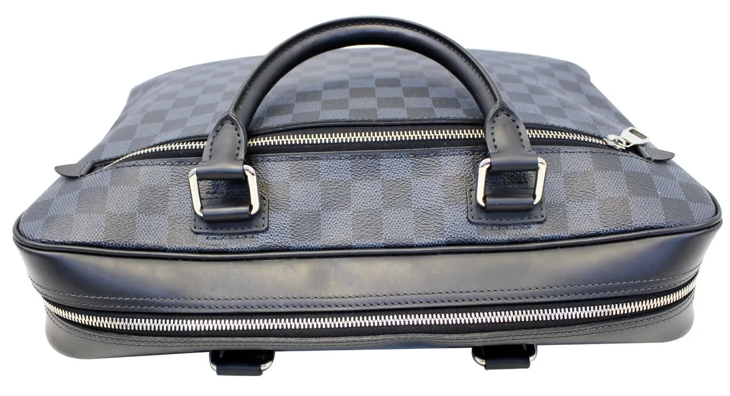 LOUIS VUITTON Cobalt Damier Canvas Porte-Document Business Briefcase Bag