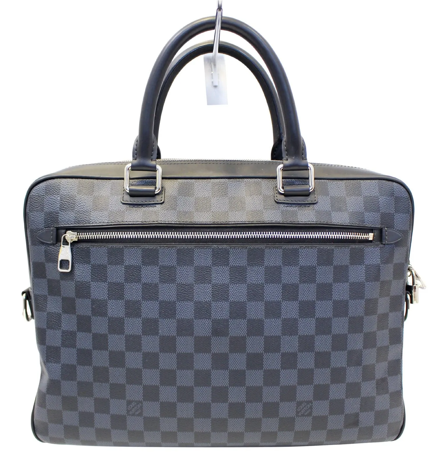 LOUIS VUITTON Cobalt Damier Canvas Porte-Document Business Briefcase Bag