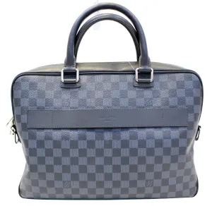 LOUIS VUITTON Cobalt Damier Canvas Porte-Document Business Briefcase Bag