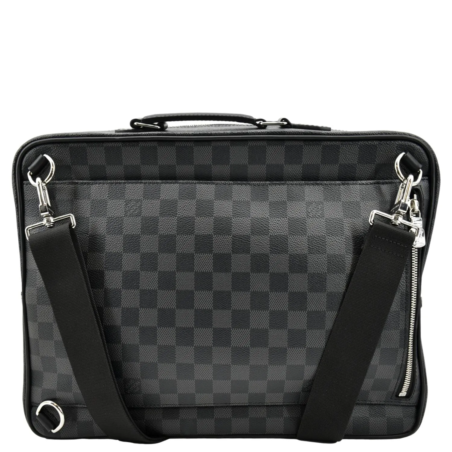 LOUIS VUITTON Damier Graphite Canvas Briefcase Backpack Bag Black