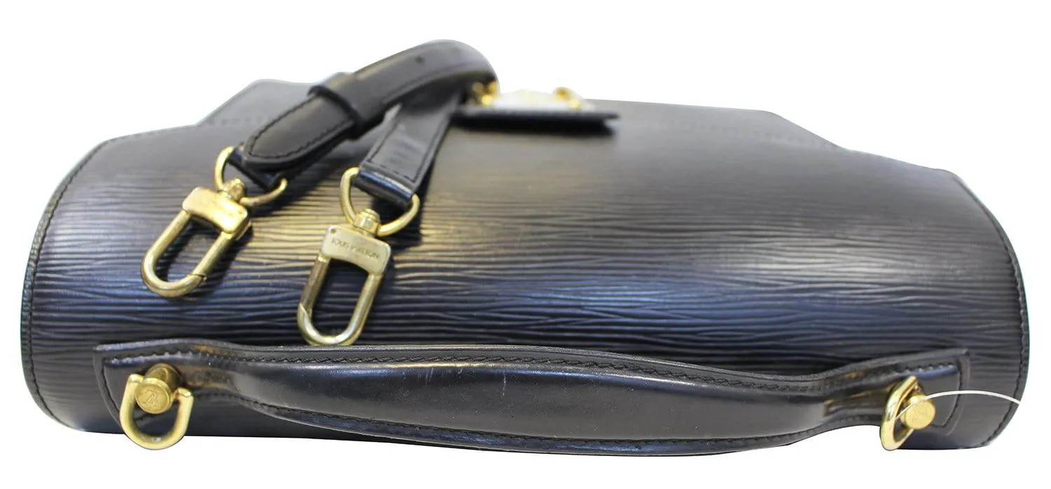 LOUIS VUITTON Epi Leather Monceau Briefcase Bag Black - Sale