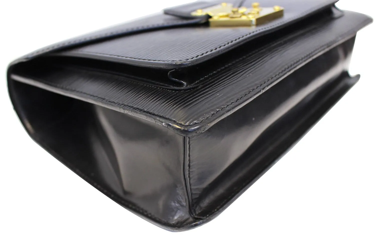 LOUIS VUITTON Epi Leather Monceau Briefcase Bag Black - Sale