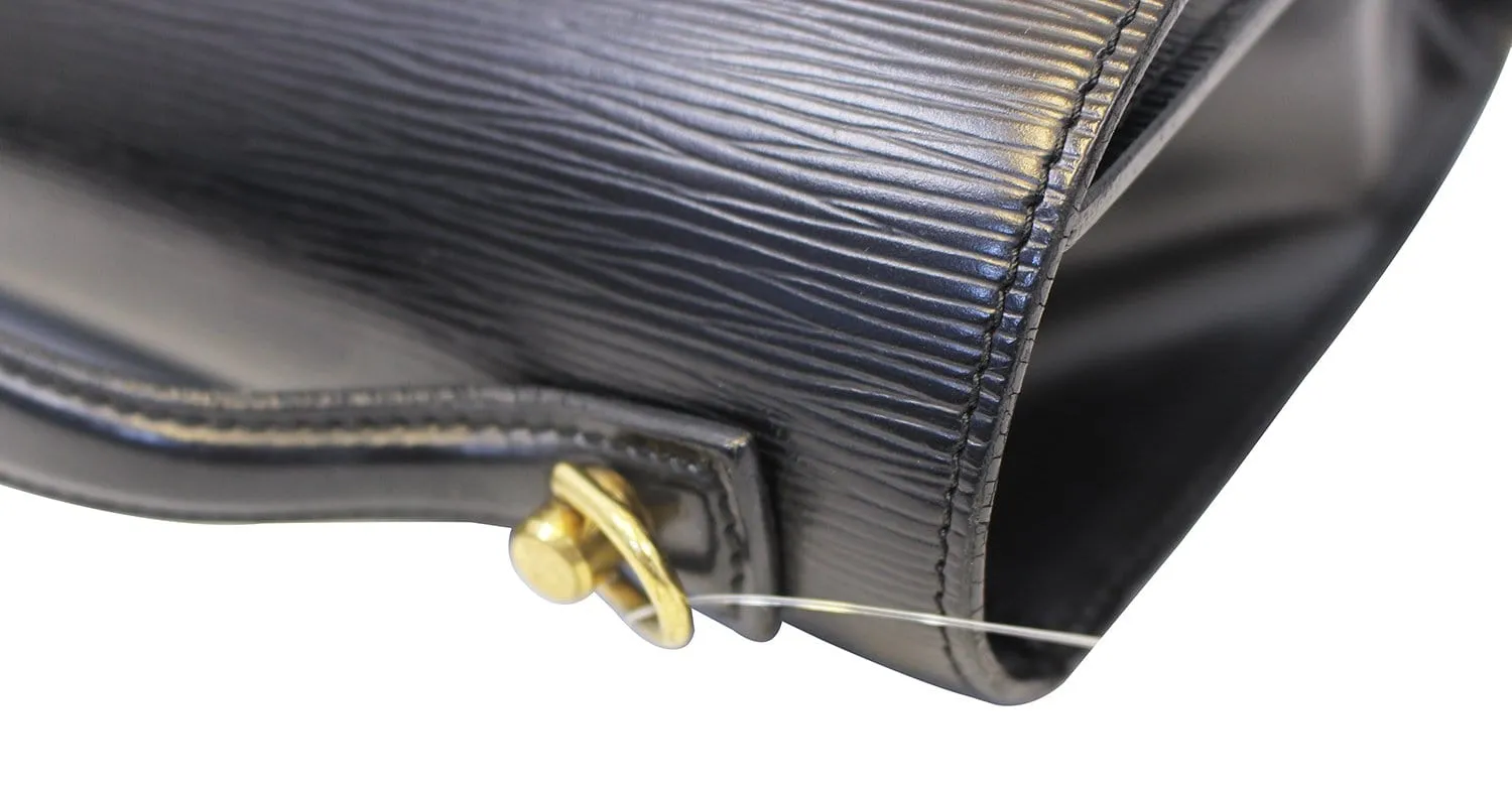LOUIS VUITTON Epi Leather Monceau Briefcase Bag Black - Sale