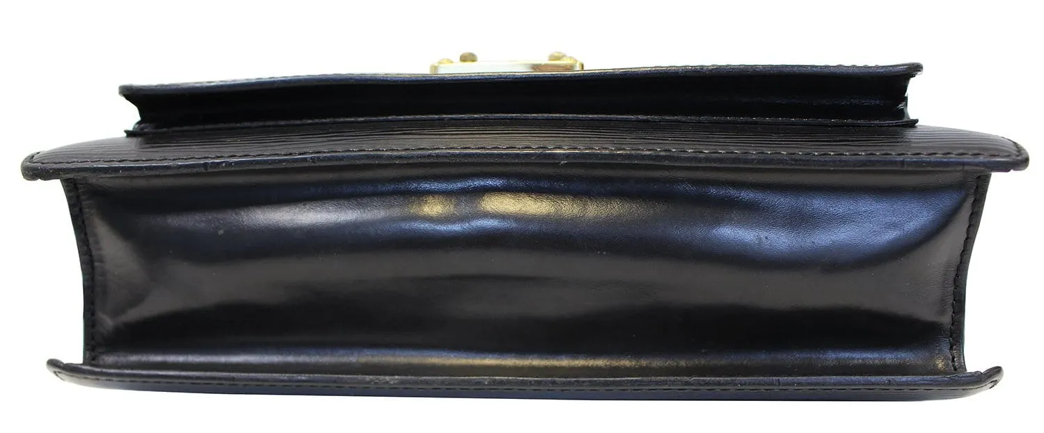 LOUIS VUITTON Epi Leather Monceau Briefcase Bag Black - Sale
