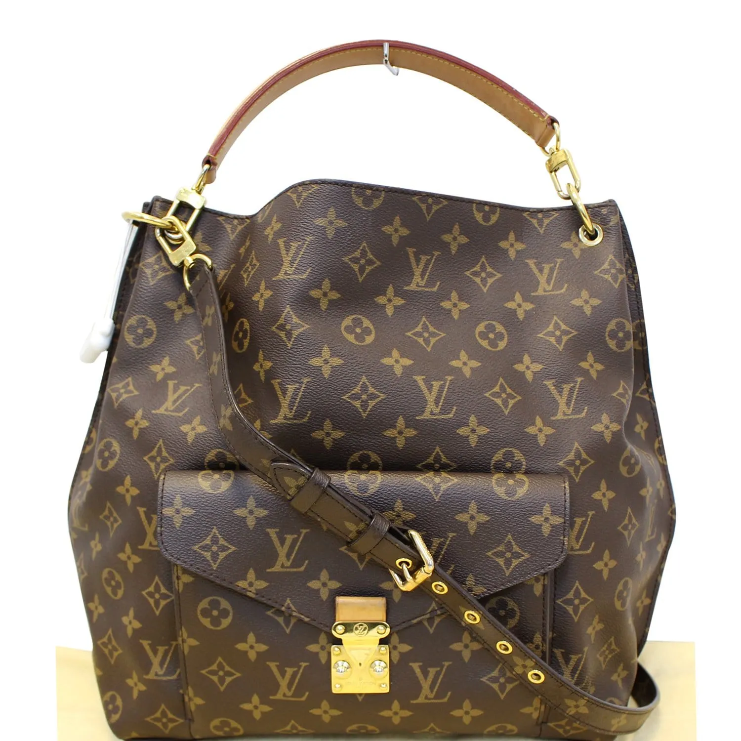 LOUIS VUITTON Metis Hobo Monogram Canvas Shoulder Bag with Strap