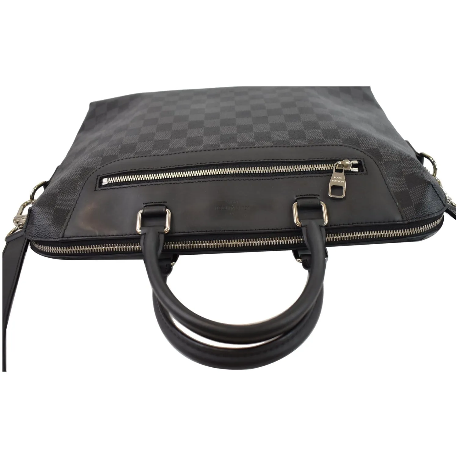 LOUIS VUITTON Porte-Documents Jour Graphite Briefcase Shoulder Bag Black - 20% OFF