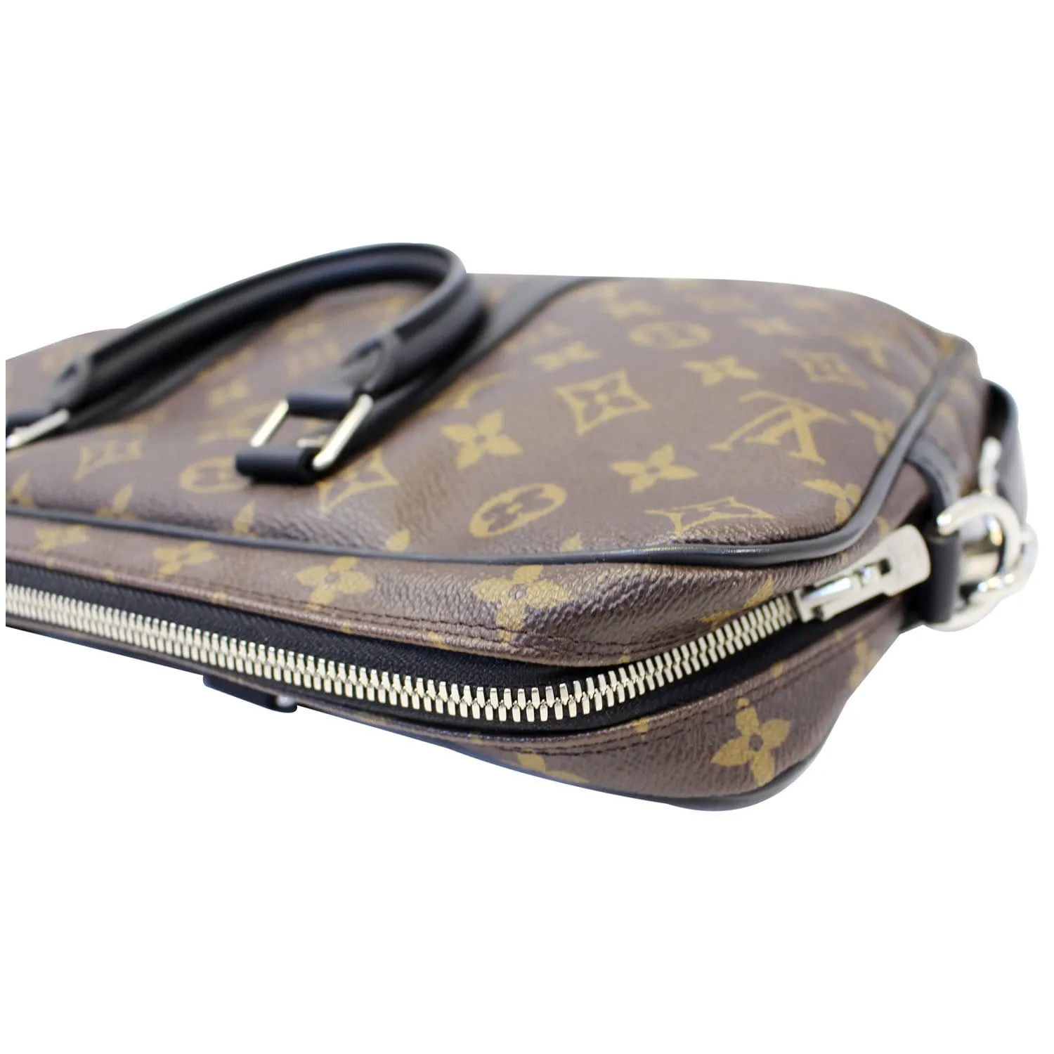 LOUIS VUITTON Porte-Documents Voyage PM Monogram Macassar Briefcase - 15% OFF