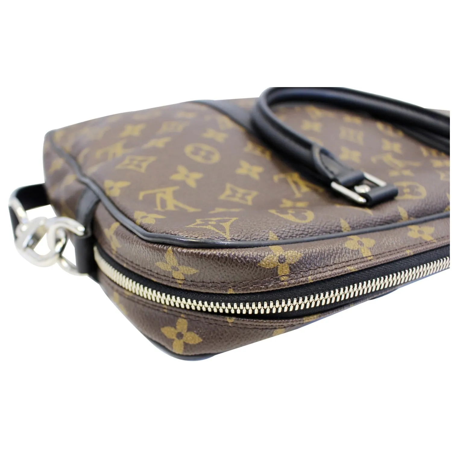 LOUIS VUITTON Porte-Documents Voyage PM Monogram Macassar Briefcase - 15% OFF