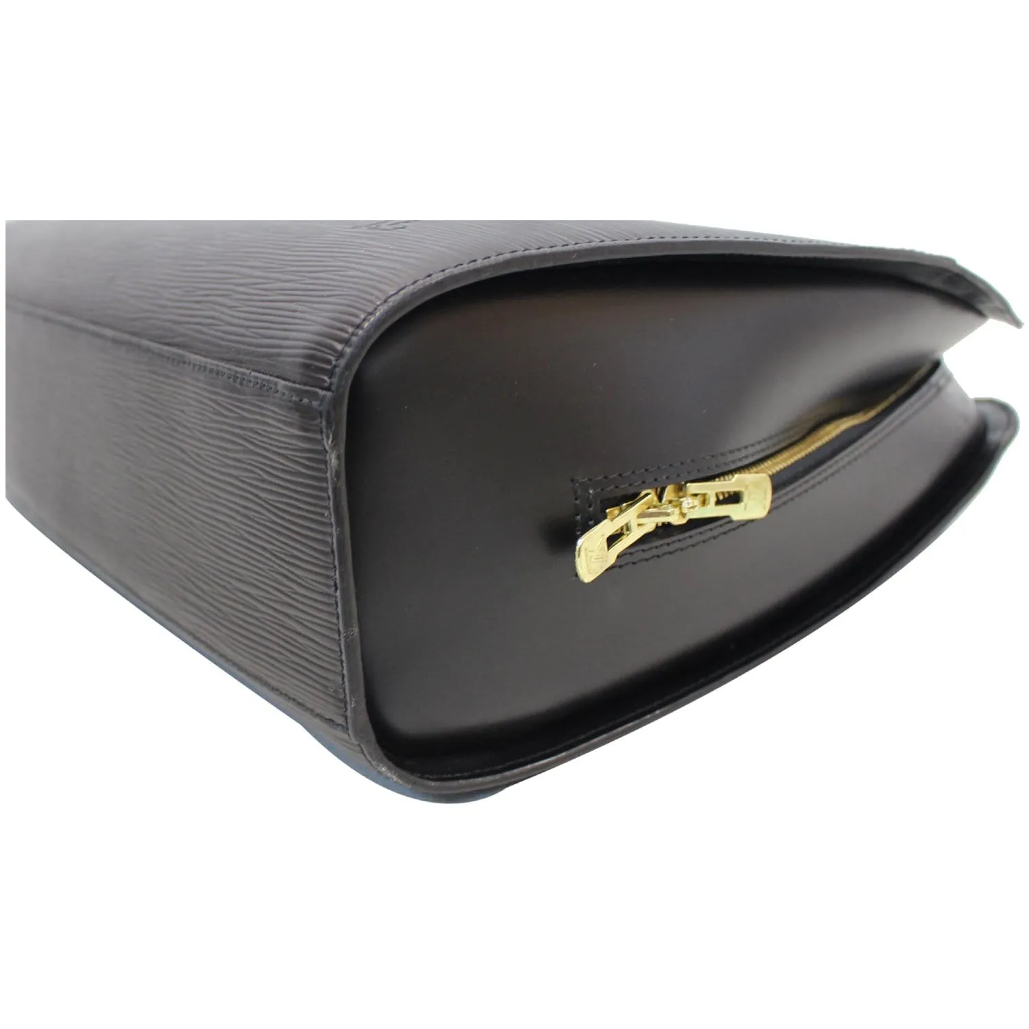LOUIS VUITTON Sorbonne Epi Leather Briefcase Travel Bag Black