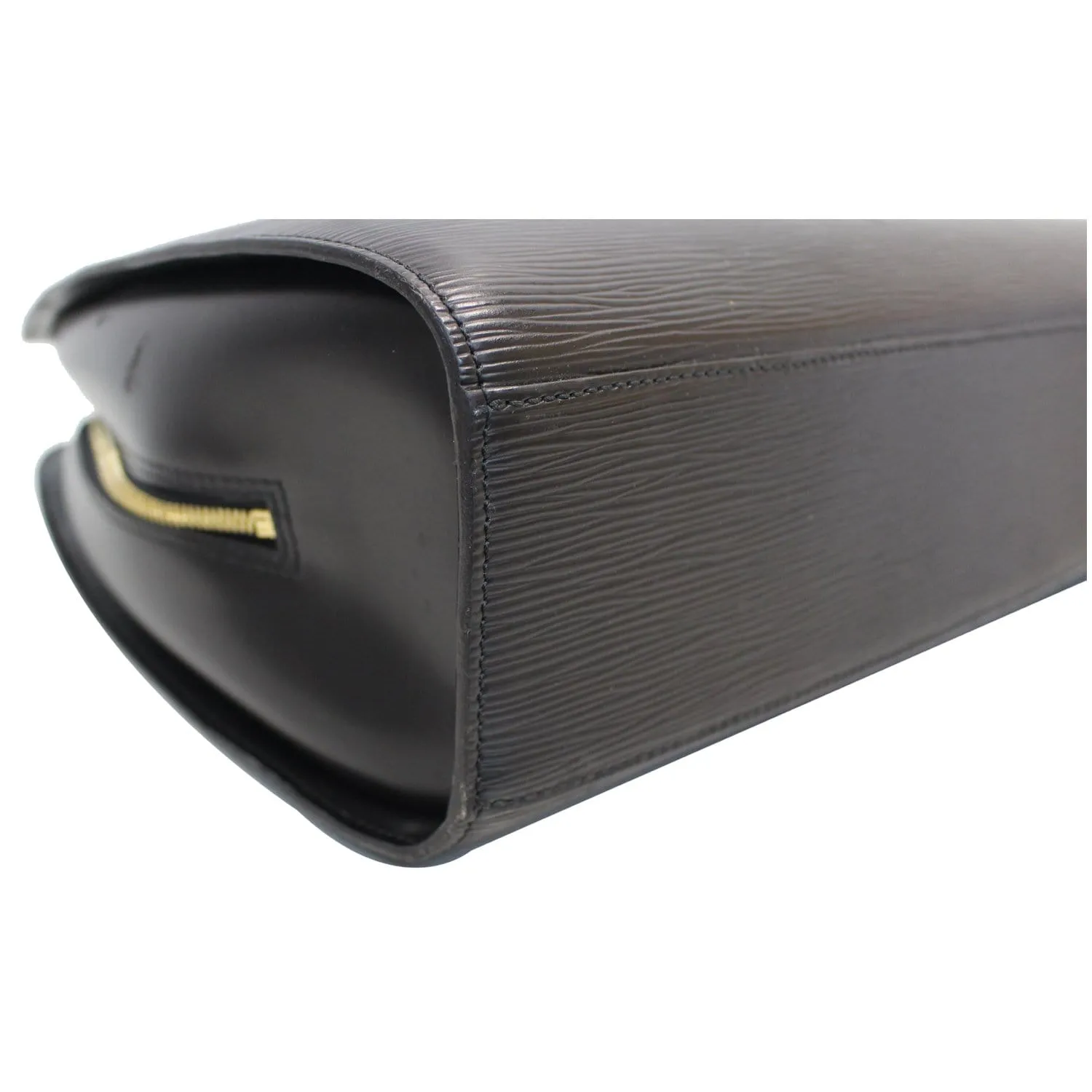 LOUIS VUITTON Sorbonne Epi Leather Briefcase Travel Bag Black