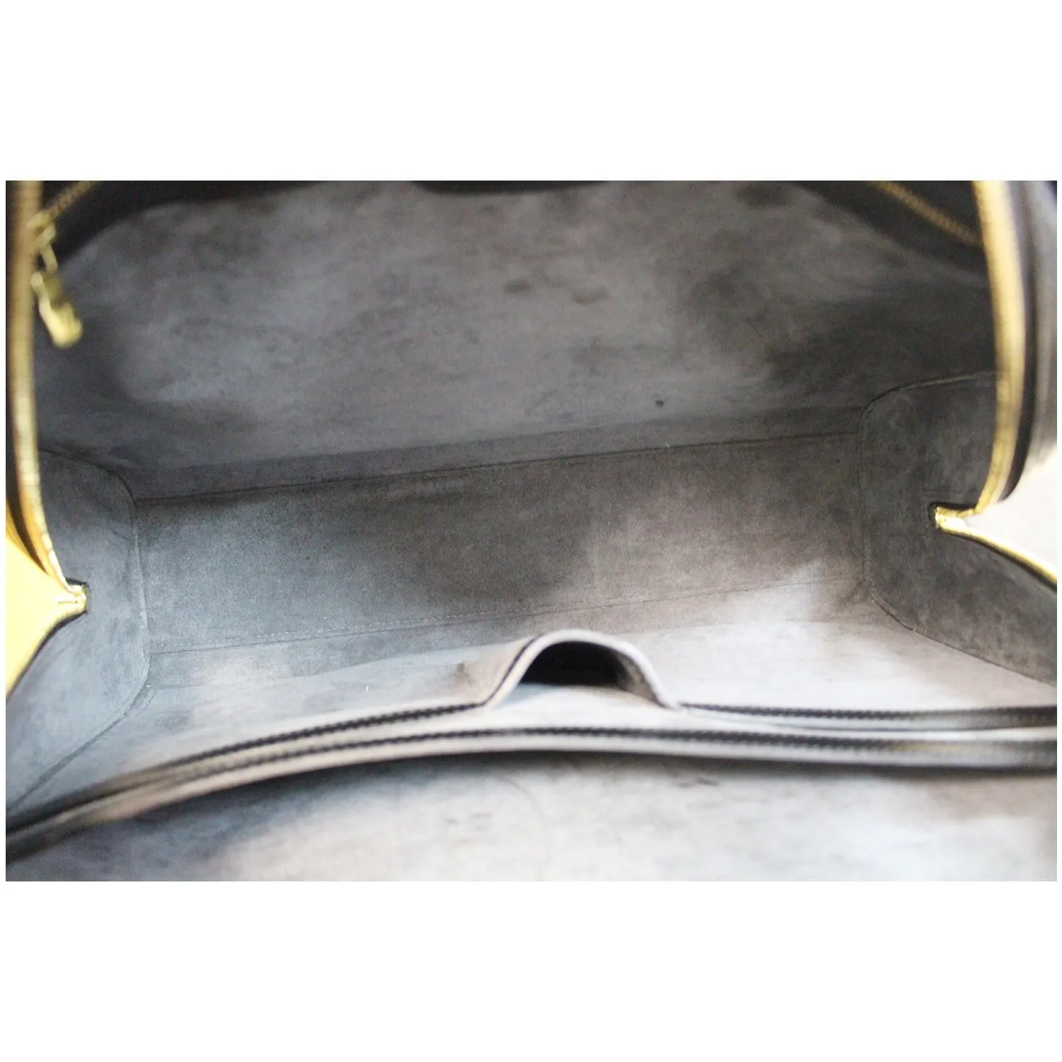 LOUIS VUITTON Sorbonne Epi Leather Briefcase Travel Bag Black