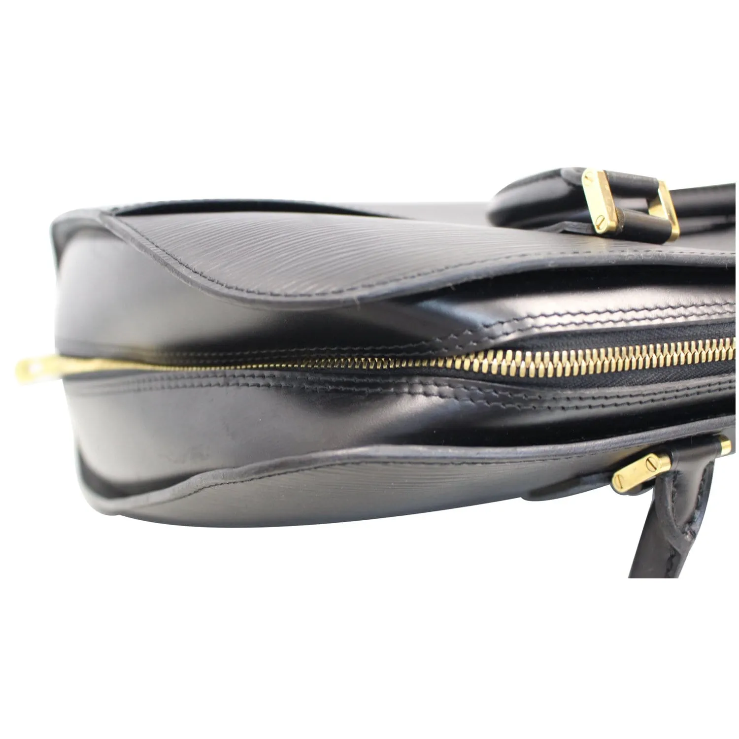 LOUIS VUITTON Sorbonne Epi Leather Briefcase Travel Bag Black