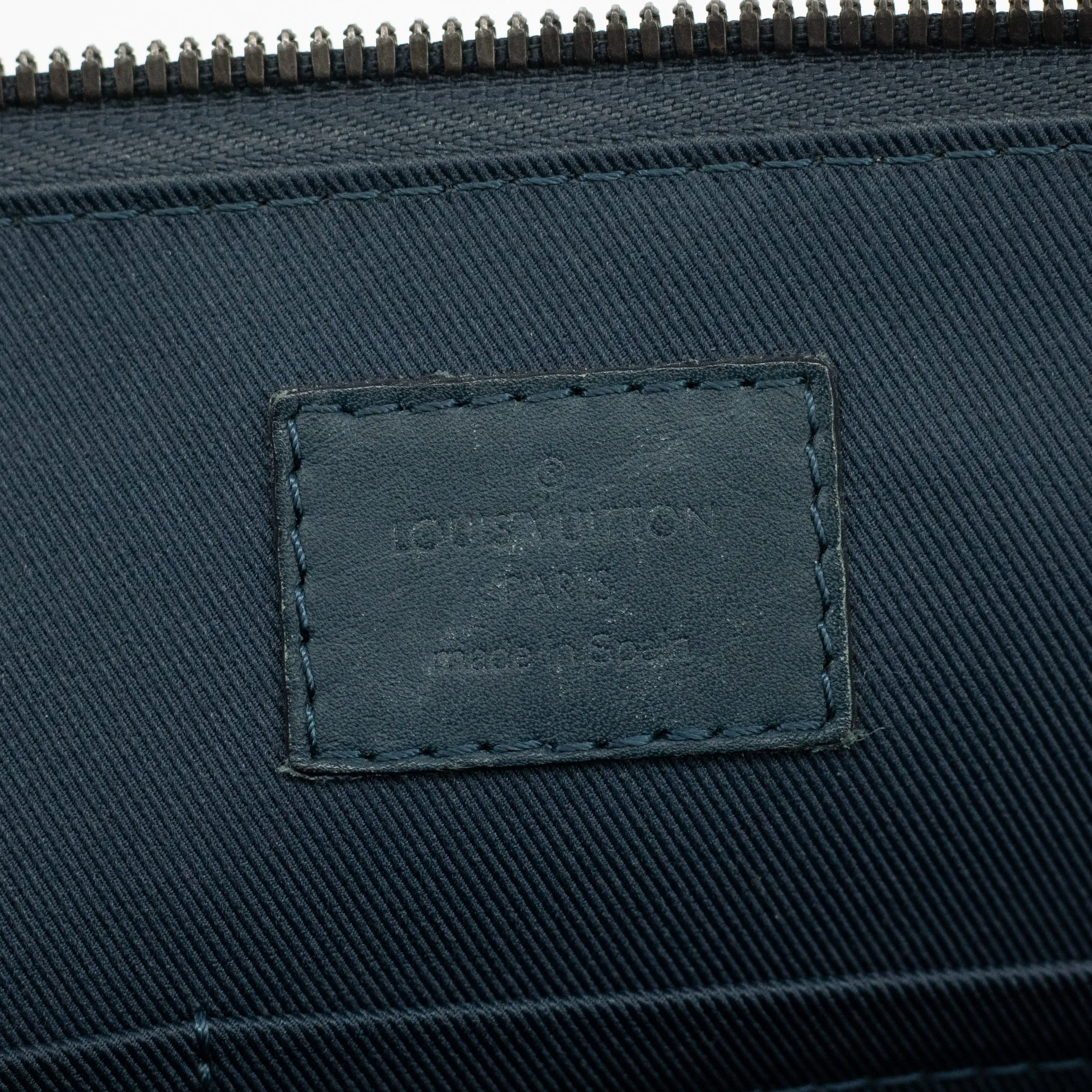 Louis Vuitton Briefcase Damier Infini Navy Business Bag Shoulder Bag #1708
