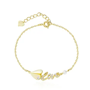 Love Paper Airplane Bracelet