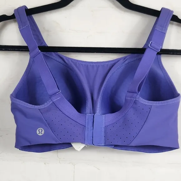 Lululemon Run Times High Support Run Sports Bra in Charged Indigo Purple 34D