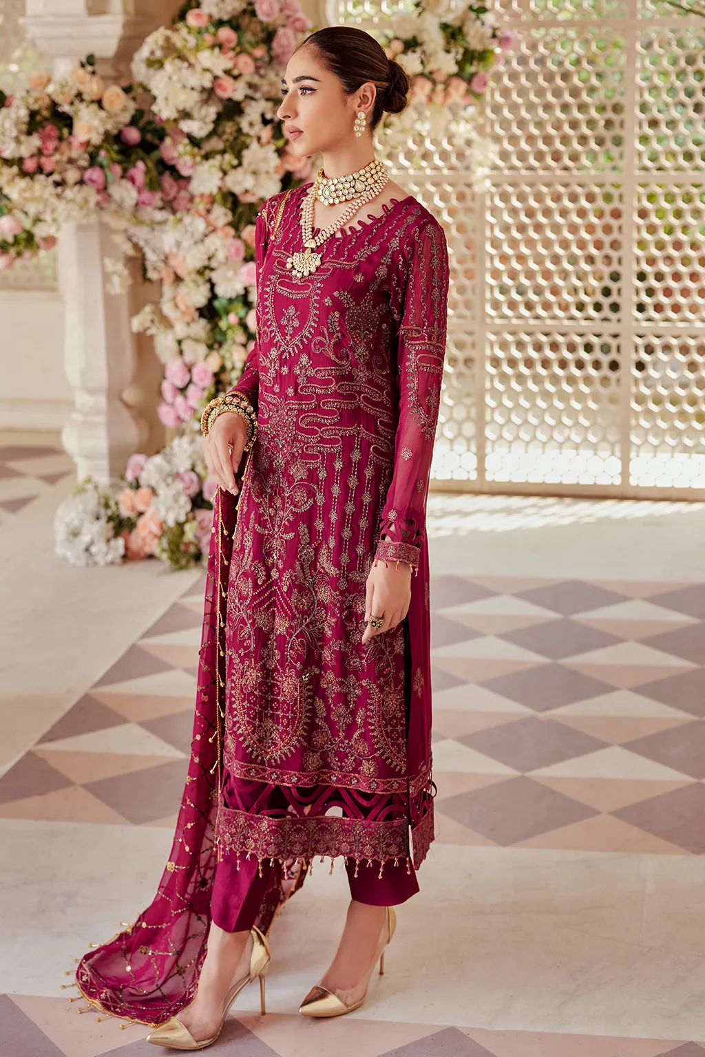 LX 09 | Collections Emaan Adeel Luxe Chiffon Collection 2023 | Unstitched and Stitched RTW Chiffon Embroidered Suits