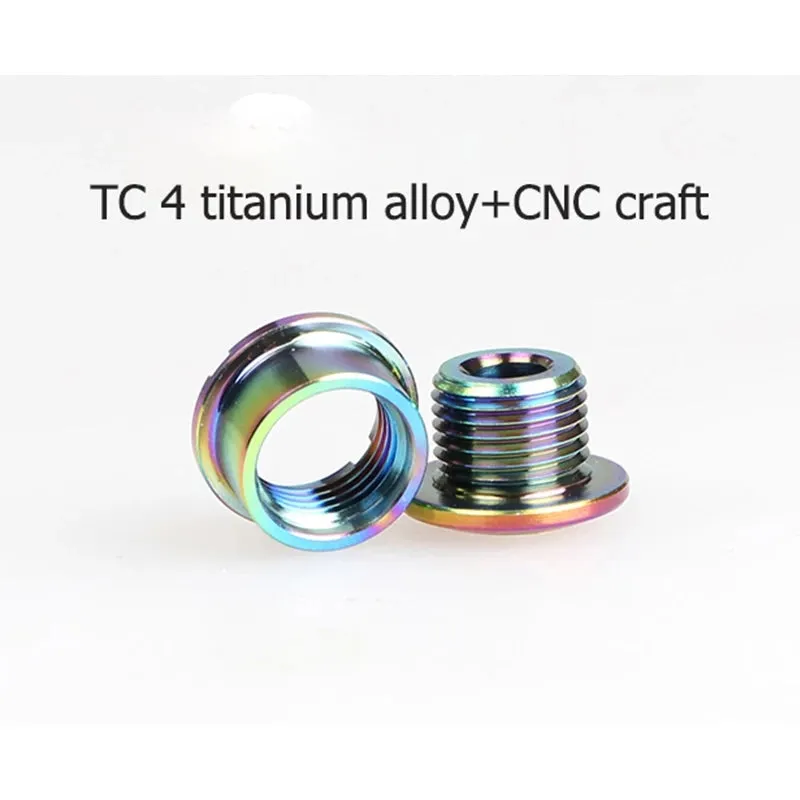 M8 X 6.5mm Oil Slick Single Speed MTB Titanium Chain Ring Bolts