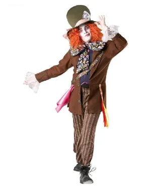 Mad Hatter Costume Licensed Disney Alice in Wonderland Fancy Dress