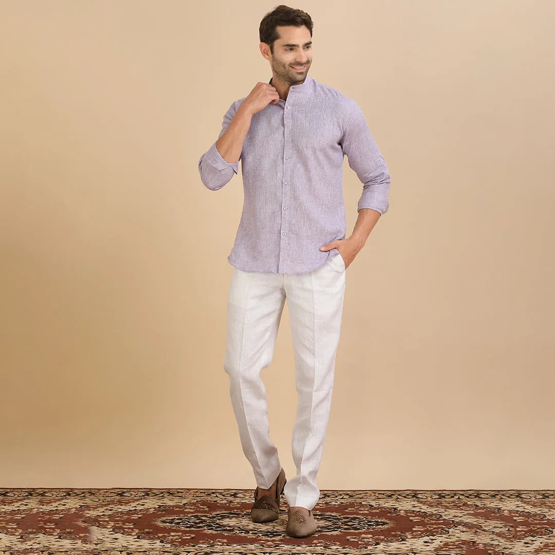 Majesty Plain Purple Shirt for Men
