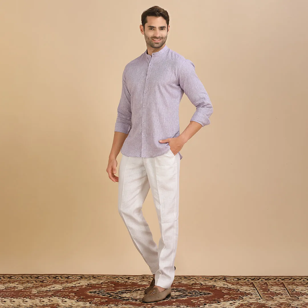 Majesty Plain Purple Shirt for Men