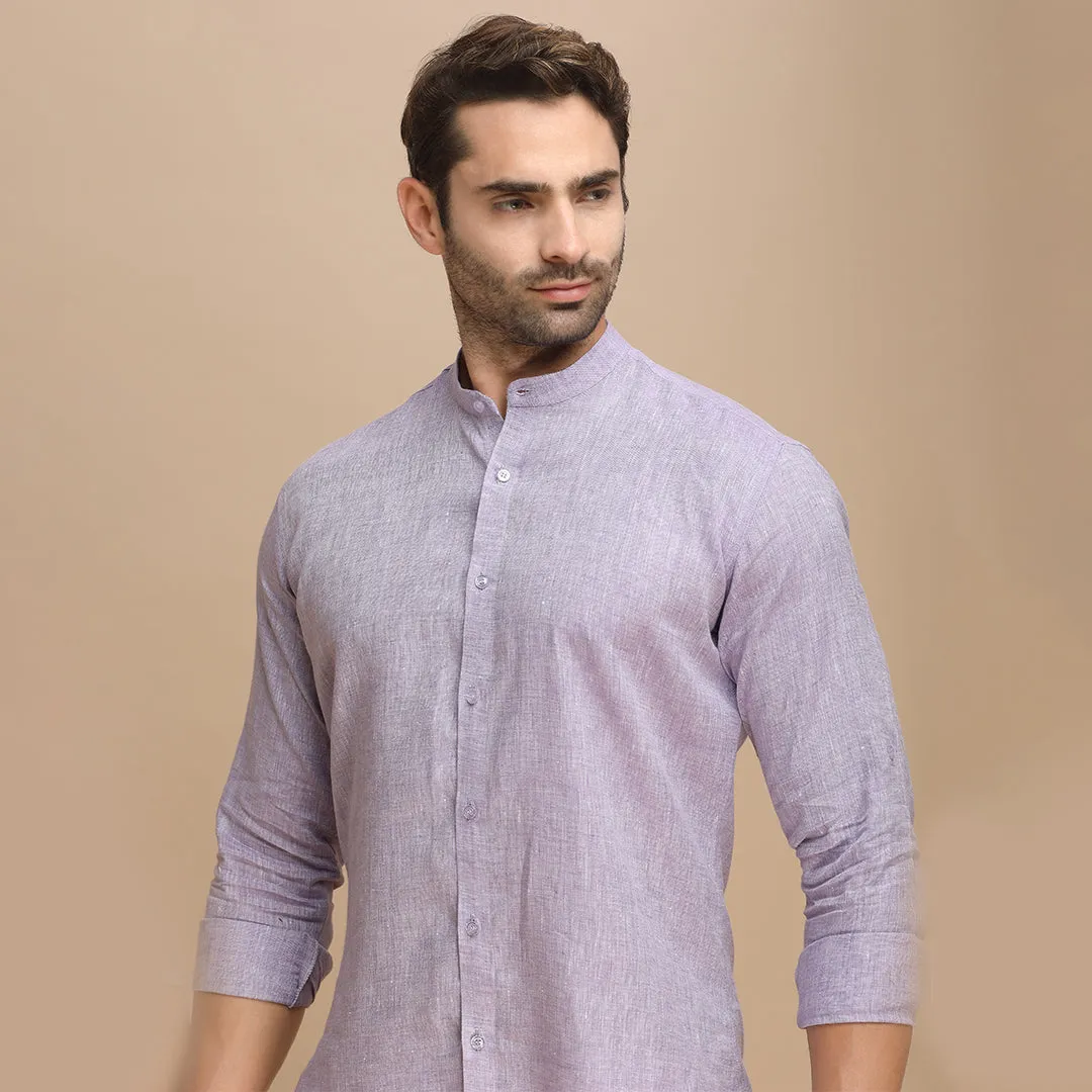 Majesty Plain Purple Shirt for Men