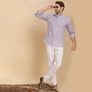 Majesty Plain Purple Shirt for Men