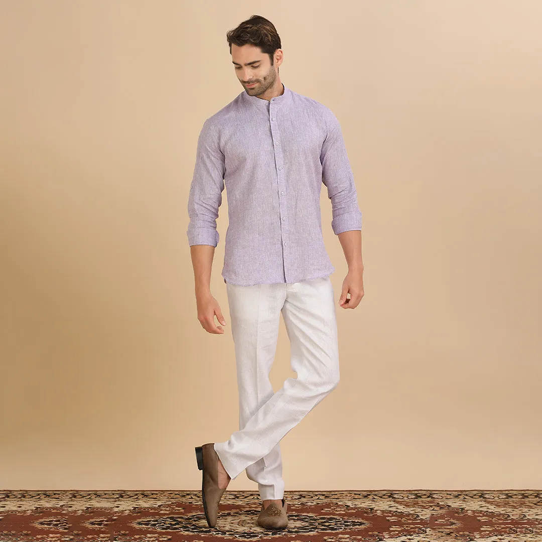 Majesty Plain Purple Shirt for Men
