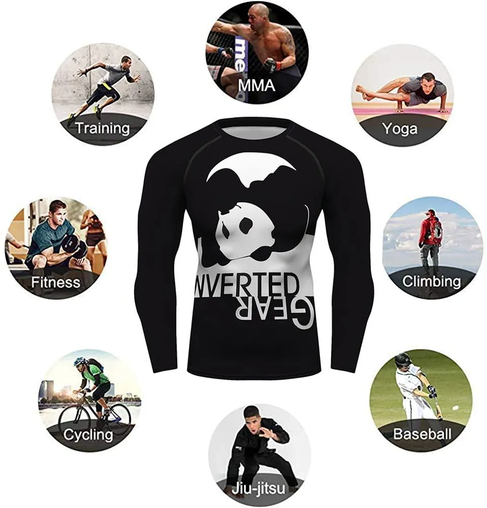 Master Panda Jiu Jitsu Compression Shirt - BJJ, MMA, Muay Thai