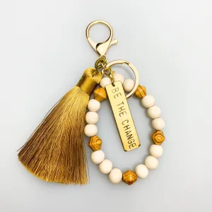 ME™ Affirmation Charms Key Chain Bracelet - Be the Change