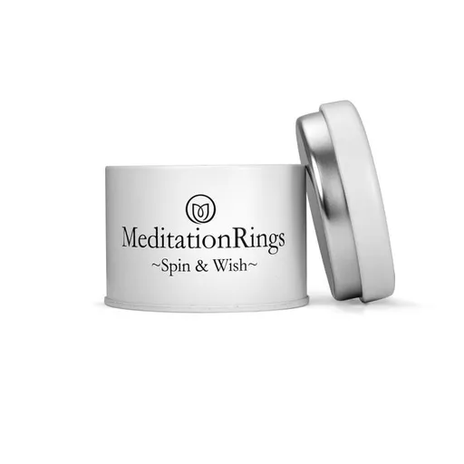Meditation Ring Reflections Sterling Silver CZ Spinning Band