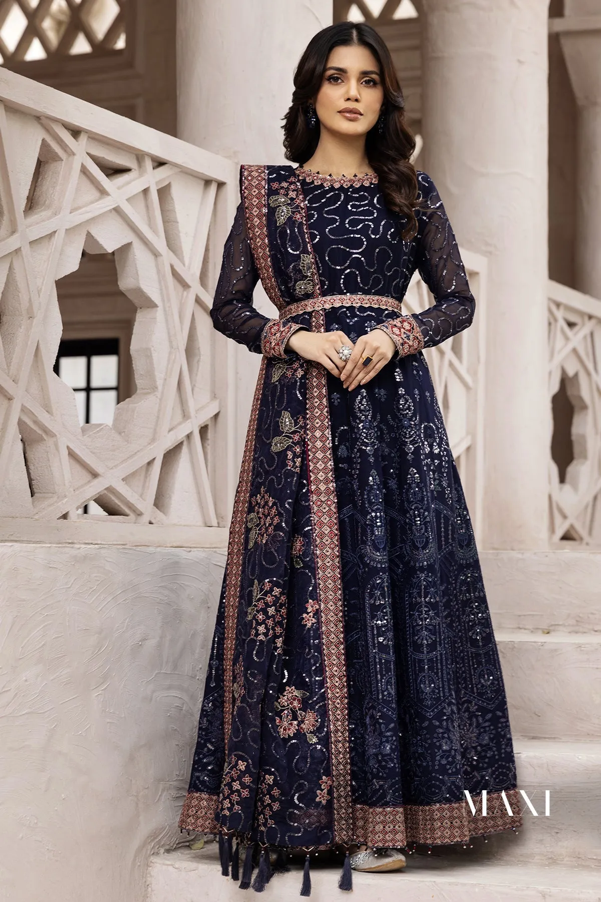 Melike  | Alizeh Fashion Muhtesem Festive Collection 2022 | Unstitched Embroidered Chiffon Suits