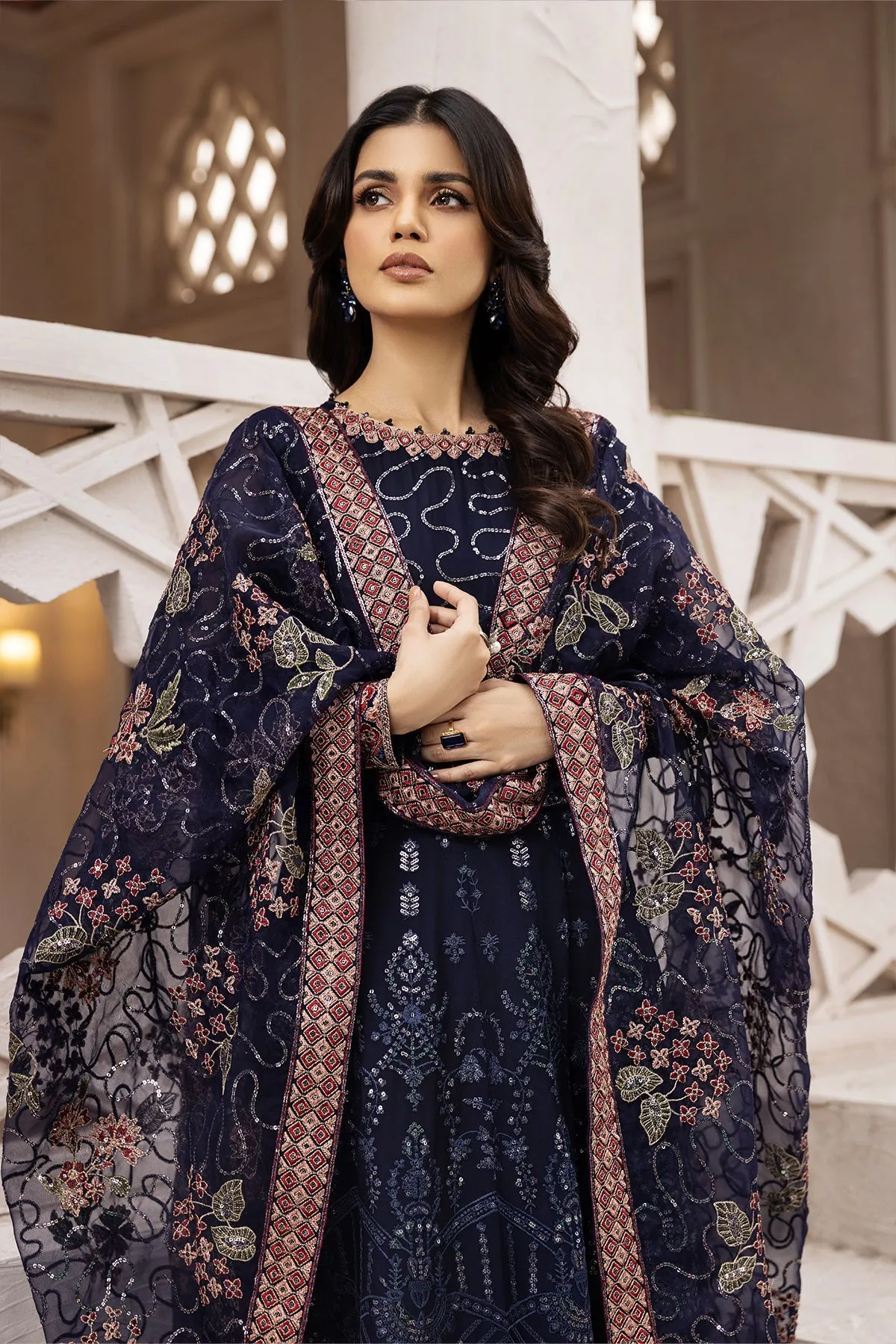 Melike  | Alizeh Fashion Muhtesem Festive Collection 2022 | Unstitched Embroidered Chiffon Suits