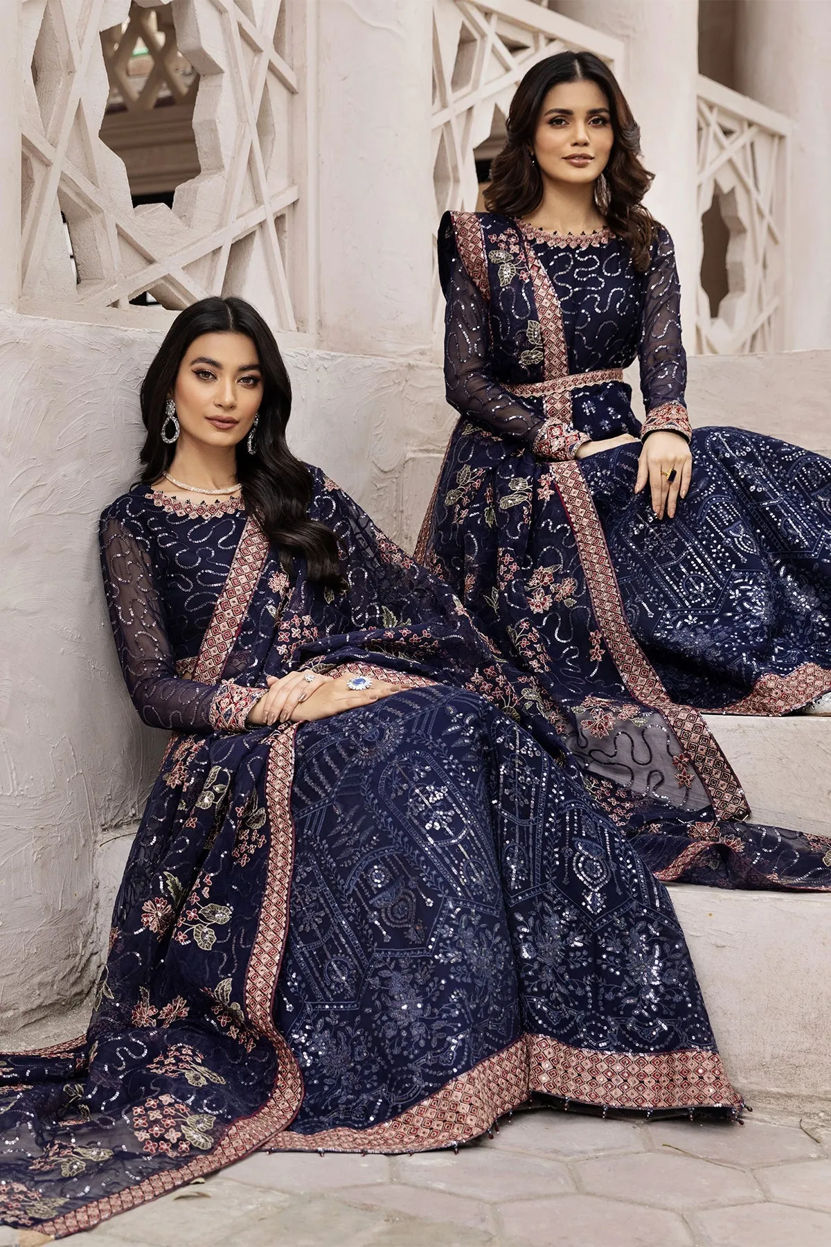 Melike  | Alizeh Fashion Muhtesem Festive Collection 2022 | Unstitched Embroidered Chiffon Suits