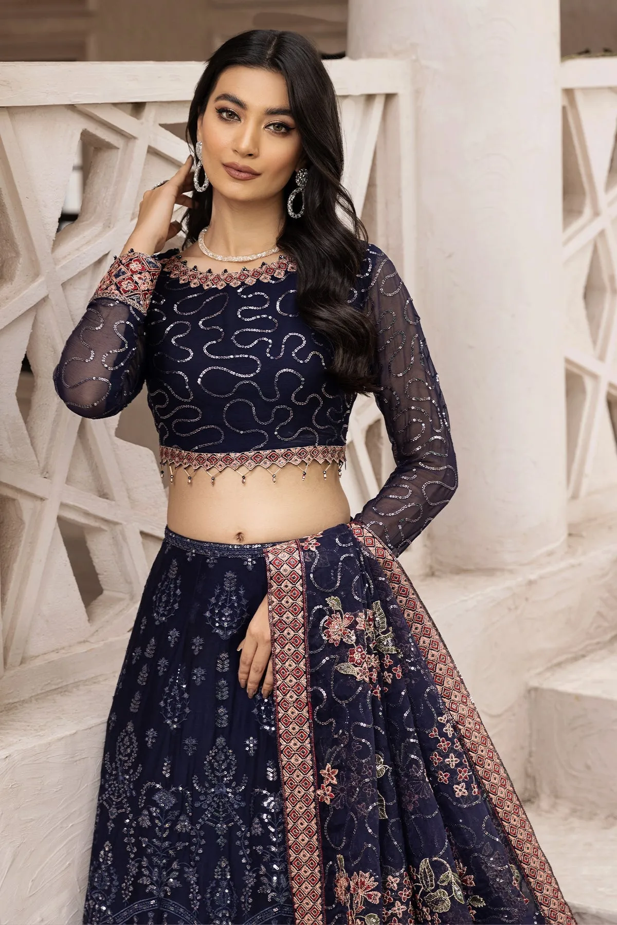 Melike  | Alizeh Fashion Muhtesem Festive Collection 2022 | Unstitched Embroidered Chiffon Suits