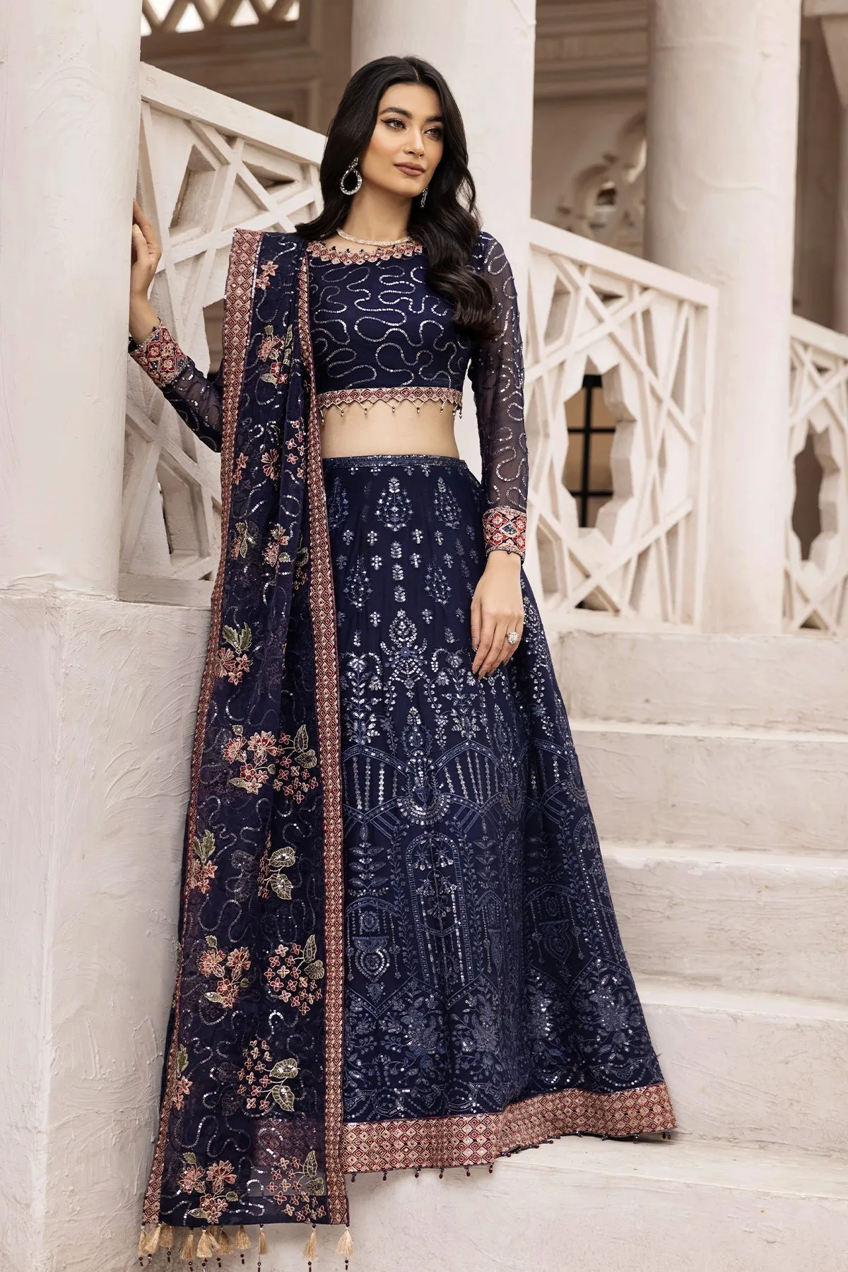 Melike  | Alizeh Fashion Muhtesem Festive Collection 2022 | Unstitched Embroidered Chiffon Suits